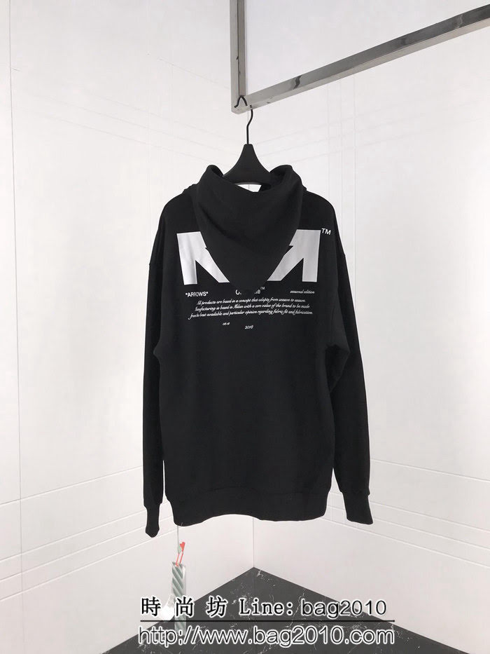 OFF Whitefor all系列 03支線 純棉帽衫 情侶款 ydi1268
